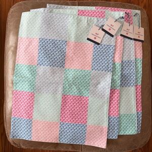 NWT Vineyard Vines x Target Ltd. Ed. Patchwork Whale Logo Cotton Placemat Set, 4